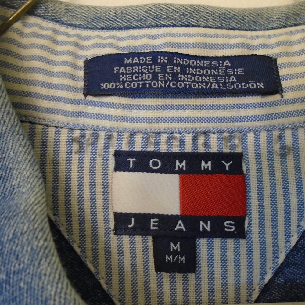 Tommy Hilfiger men's jeans shirt size M - Picture 2 of 5